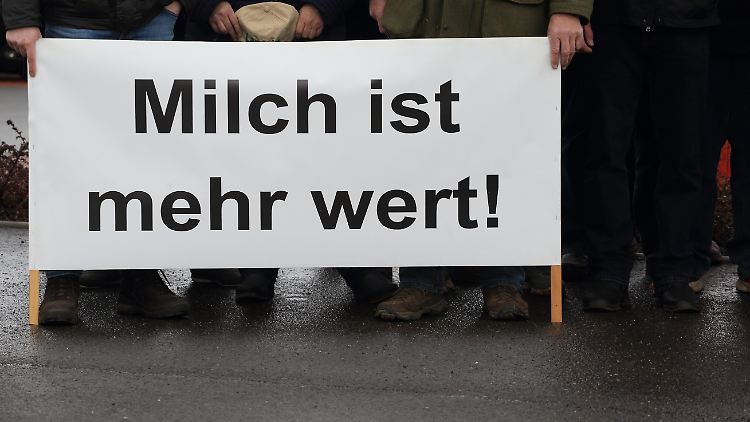 Demonstrierende Landwirte.