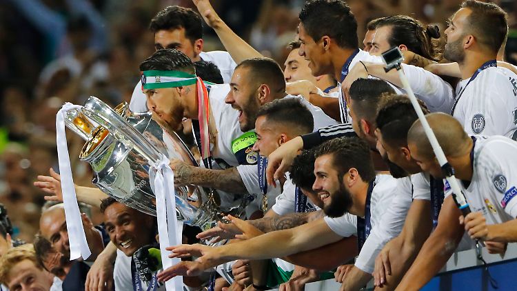 Campeones! Real Madrid gewinnt die Fußball-Champions-League bereits zum elften Mal. 