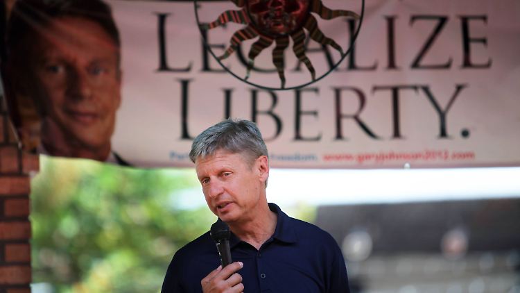 Gary Johnson, der ehemalige Gouverneur von New Mexico, ist der Präsidentschaftskandidat der Libertarian Partei.