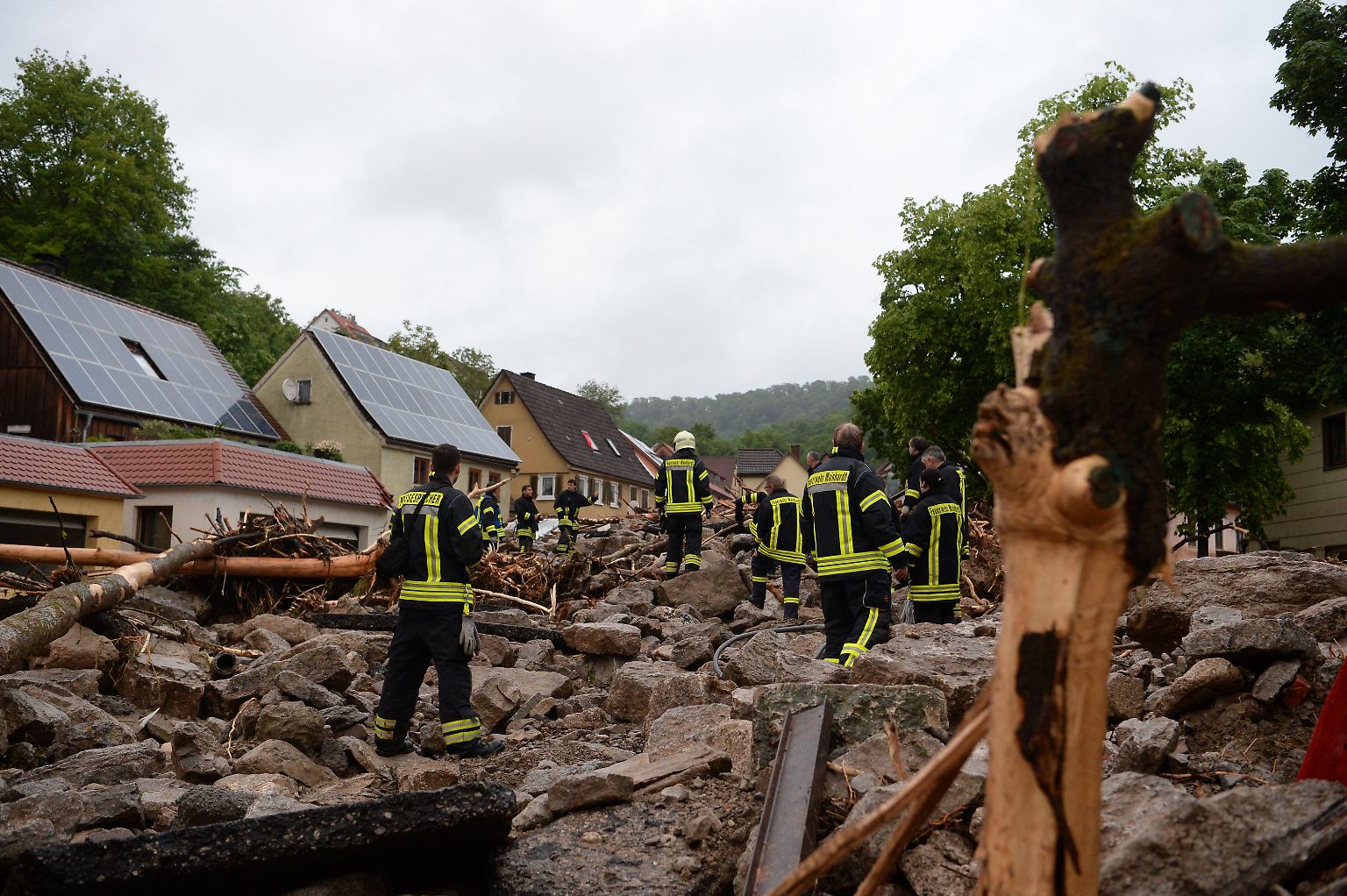 Der kleine Ort Braunsbach ist kaum mehr wiederzuerkennen.