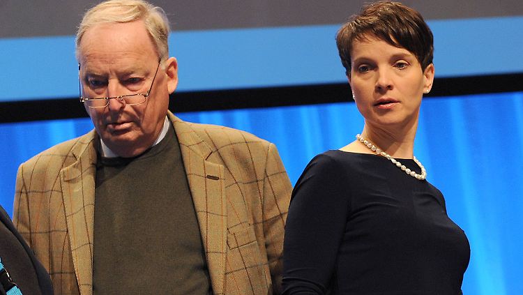 Trotz der Verluste würde die AfD mit Frauke Petry und Alexander Gauland nach jetzigem Stand locker in den Bundestag einziehen.