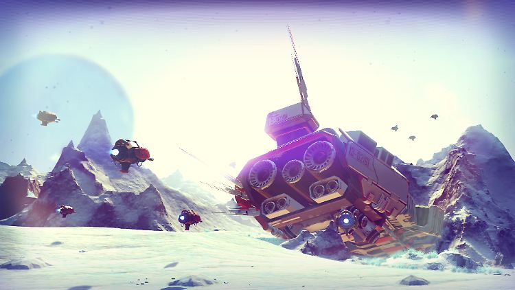 In "No Man's Sky" können Spieler den Weltraum frei erkunden und dabei Planeten und fremde Rassen entdecken.