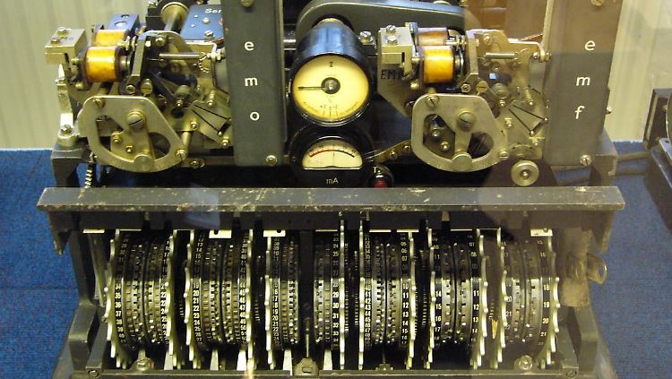 Eine Lorenz SZ 42 im Museum Blechtley Park bei London. Dort befand sich im Zweiten Weltkrieg die Zentrale der britischen Codeknacker.