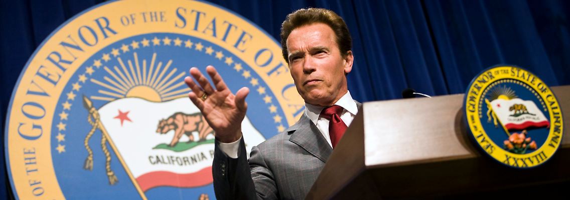 Kaliforniens amtierender Gouverneur Arnold Schwarzenegger tritt nach zwei Amtszeiten von der politischen Bühne in Sacramento ab.