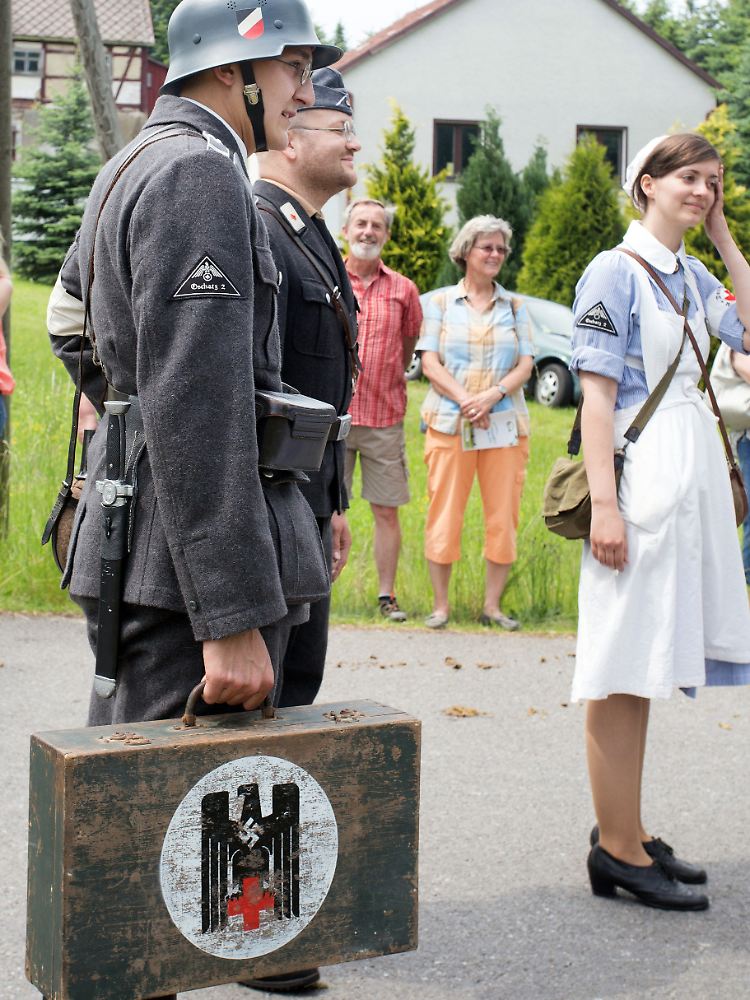 Teil des Umzugs in Colmnitz.