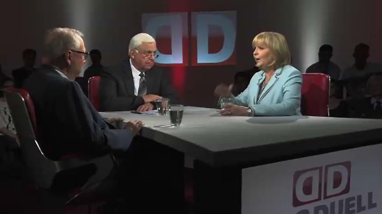 Kraft (r.) debattierte mit Kannegiesser (l.)