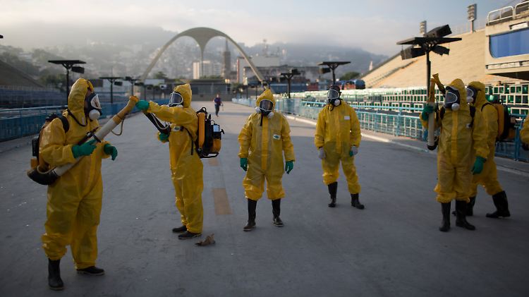 In Rio de Janeiro versuchen die Gesundheitsbehörden mit Insektiziden die Mücken zu töten, die das Zika-Virus übertragen.   