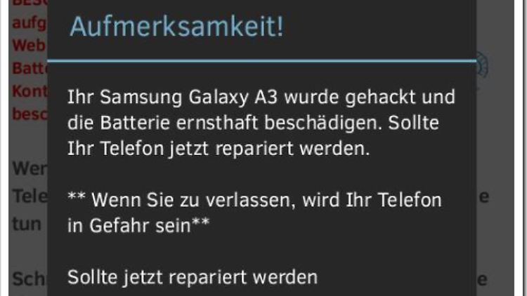 Bei solchen "Warnungen" ist Vorsicht geboten.