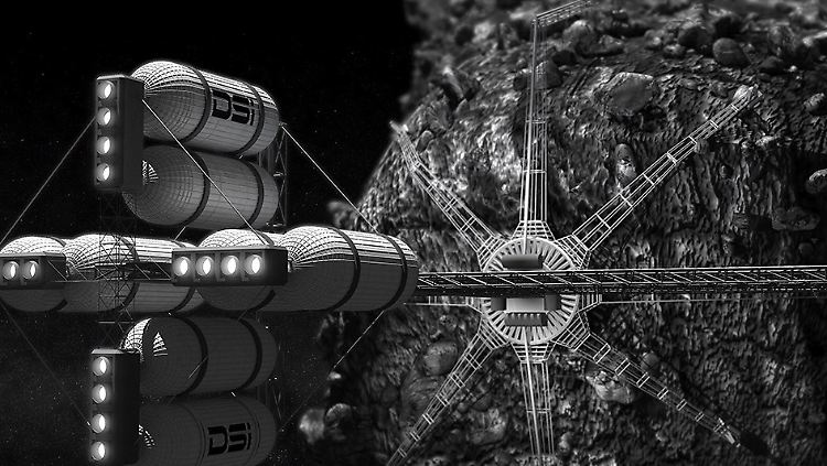 Künftig könnten Rohstoffe von Asteroiden für Weltraummissionen genutzt werden.