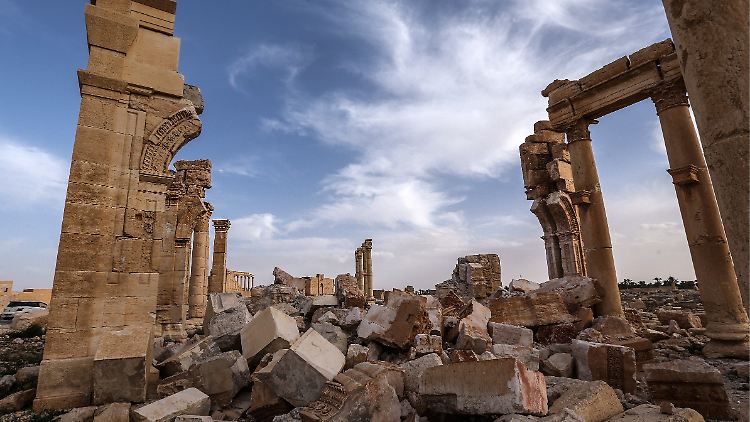 Ruinen in Palmyra.