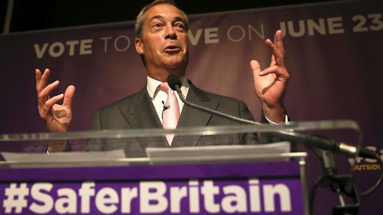 Lachender Anti-Europäer: Nigel Farage von der rechtspopulistischen Ukip träumt seit Jahren von einem EU-Ausstieg.