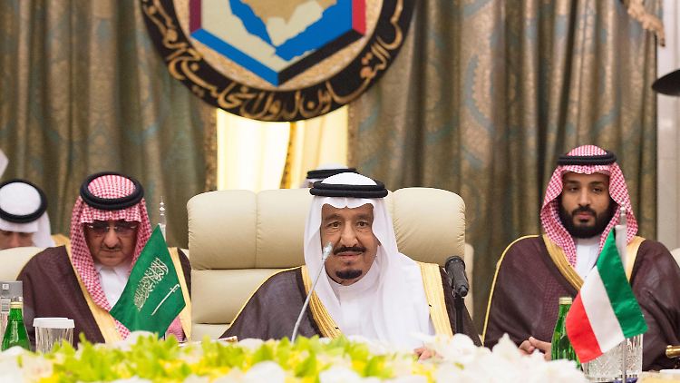 Vize-Kronprinz Mohammed bin Salman (rechts) ist für die Umsetzung des Reformprojekts zuständig.