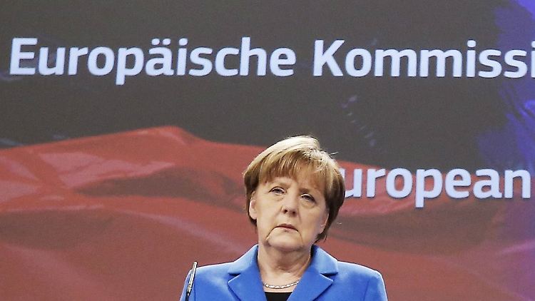 Bei vielen Brexit-Anhängern nicht so gern gesehen: Angela Merkel in Brüssel.