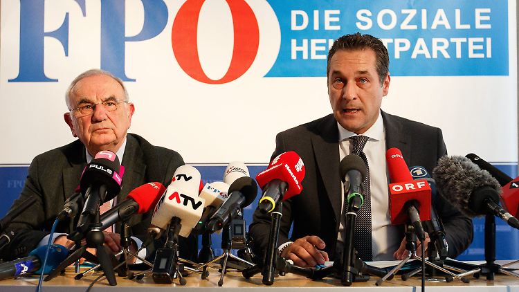 Dieter Boehmdorfer (l.) und Heinz Christian Strache behaupten, dass massenhaft ungültige Stimmen mitgezählt wurden.
