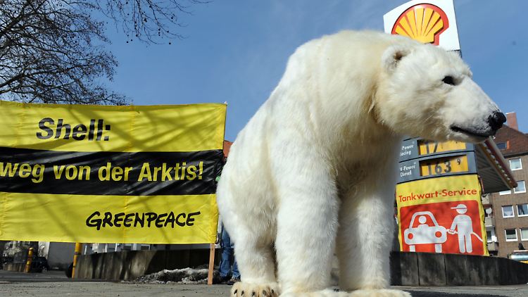 Seit Jahren protestieren Umweltschützer gegen die Ölaktivitäten von Shell in der Arktis.