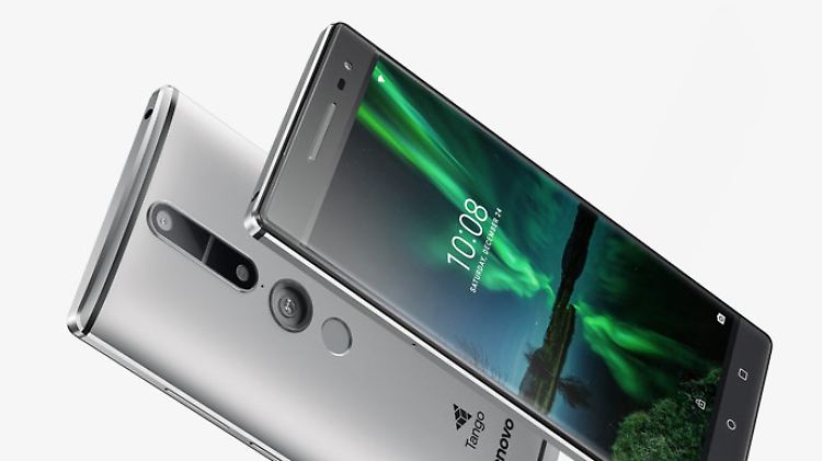 Sieht schick aus und kann sehen wie kein anderes: Das Lenovo Phab2 Pro. 