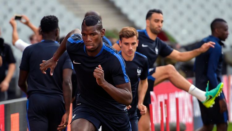 Zwei Schlüsselfiguren in der französischen Mannschaft: Paul Pogba (vorne) und dahinter Antoine Griezmann.