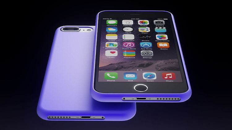 Ganz schön realistisches Modell: So könnte das iPhone 7 Pro in einer Schutzhülle aussehen. 