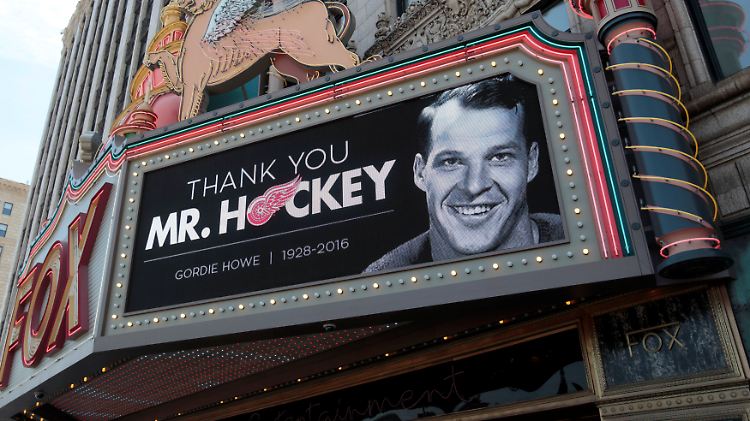 Bei den Detroit Red Wings wurde Gordie Howe zur Eishockey-Legende