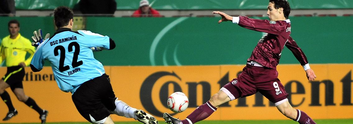 Srdjan Lakic traf gleich dreimal gegen Bielefeld.