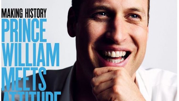 Die "Attitude"-Ausgabe mit Prinz William auf dem Cover erscheint am 22. Juni.