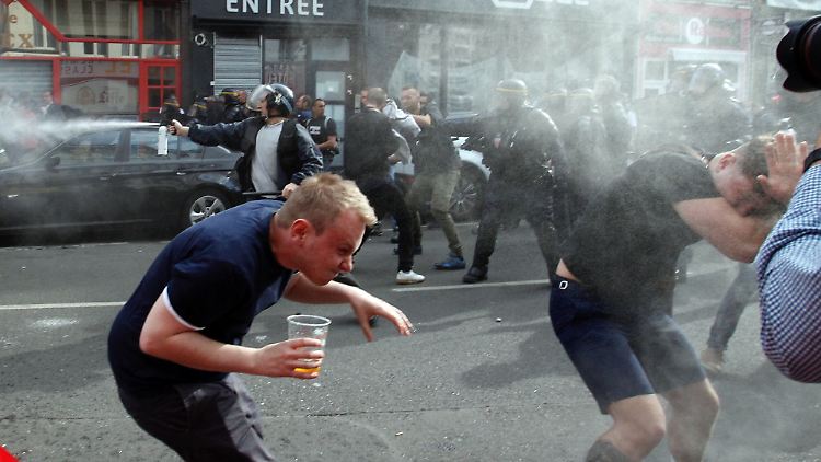 Englische Fans randalierten in Lille.