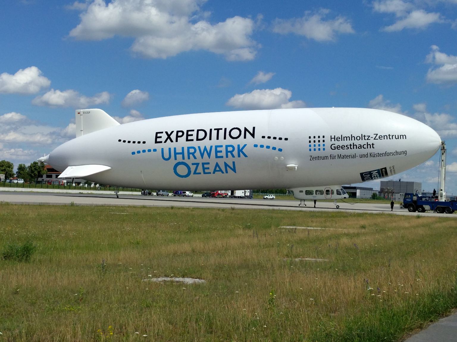Es ist eine Weltpremiere: Der Zeppelin im Dienst der Helmholtz-Gemeinschaft ist der erste überhaupt, der für die Meeresforschung eingesetzt wird.