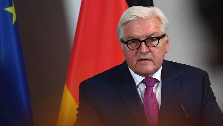 Steinmeier stellt klar, dass sich Deutschland nicht erpressen lässt.