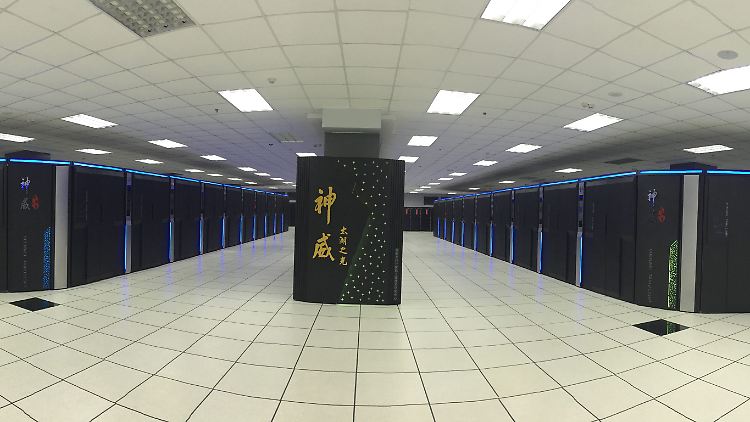 Im Supercomputer "Sunway TaihuLight" rechnen ausschließlich chinesische Prozessoren.
