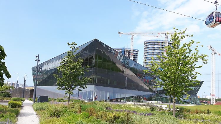 Siemens' Prestigeprojekt "The Crystal" im Osten Londons soll zeigen, was in einer Stadt der Zukunft alles möglich ist. Zurzeit ist diese Zukunft allerdings ein wenig überschattet.