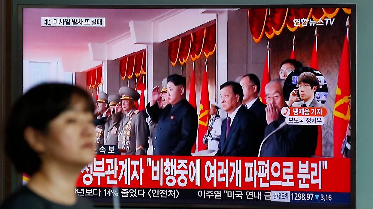 Die Raketentests des Nordens sind das beherrschende Thema in den TV-Nachrichten in Südkorea.