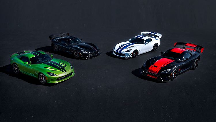 Mit fünf Sondermodellen will Dodge den Fans der Viper das Ableben des Boliden bis Ende 2017 versüßen.
