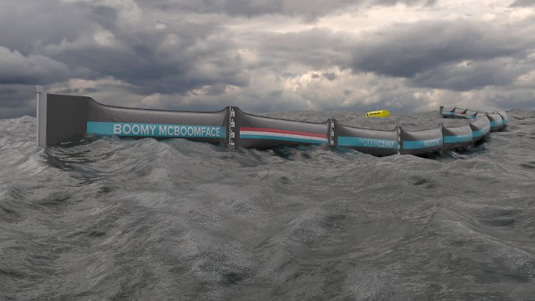 Die schwimmende Barriere soll ein Gewicht von bis zu 80 Tonnen halten können.