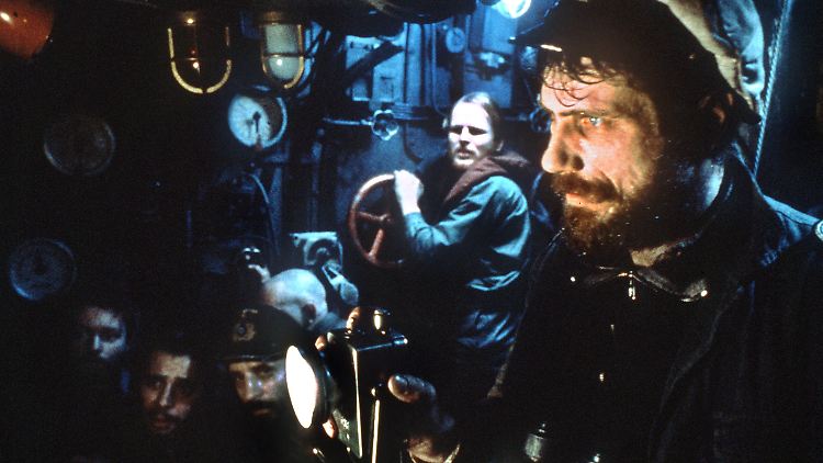 Jürgen Prochnow und Herbert Grönemeyer in einer Szene des Films "Das Boot".