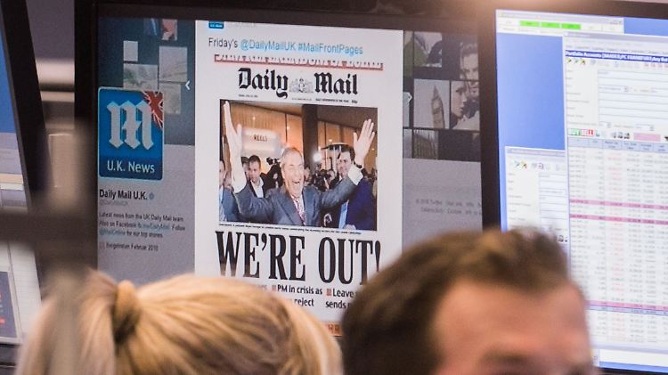 Die Schlagzeile der "Daily Mail": "We're out"