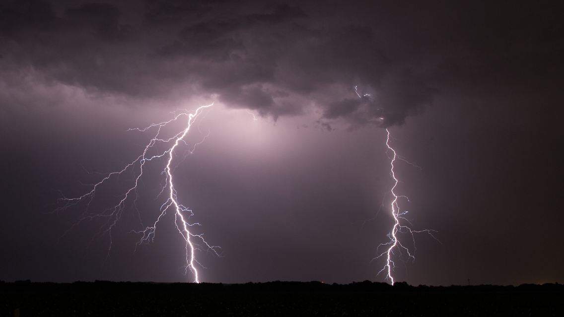 Heute gibt es stellenweise Gewitter.