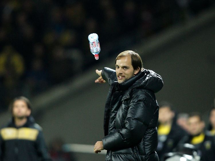 Der tobende Thomas Tuchel erlebte den Abpfiff und damit den K.o. für Mainz auf der Tribüne.