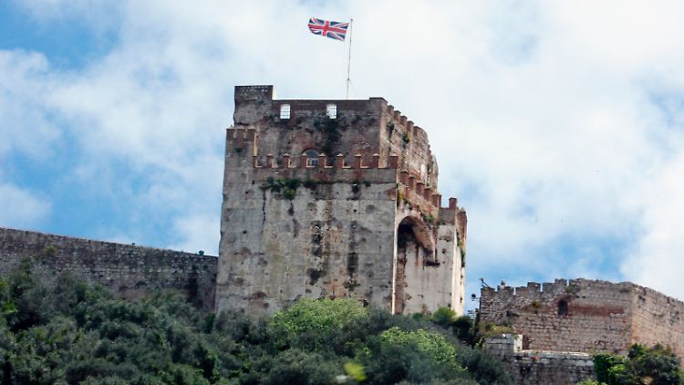 Von Spanien nicht so gern gesehen: Die britische Flagge über Gibraltar.