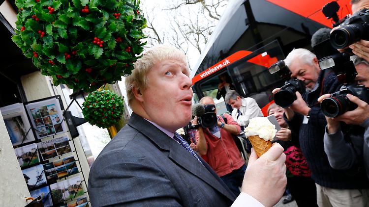 Ups! Boris Johnson im Wahlkampf.