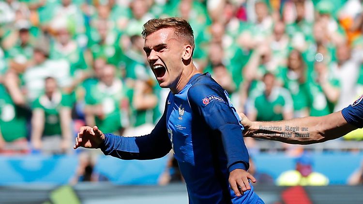 Antoine Griezmann hat allen Grund zum Jubeln: Er drehte innerhalb von drei Minuten das Spiel.