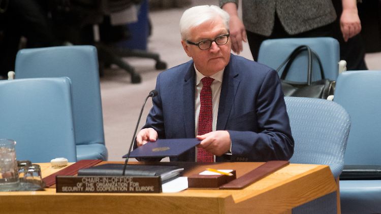 Ein Bild, das wir künftig häufiger sehen werden? Außenminister Steimeier im Februar 2016 vor dem UN-Sicherheitsrat.