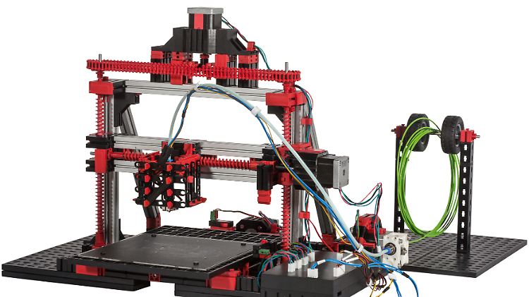 Kein Kinderspiel: Der 3D-Drucker von Fischertechnik hat 890 Teile.