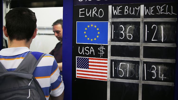 Wechselkurse von Pfund zu Dollar und Euro - langsam beruhigt sich die Lage am Devisenmarkt.