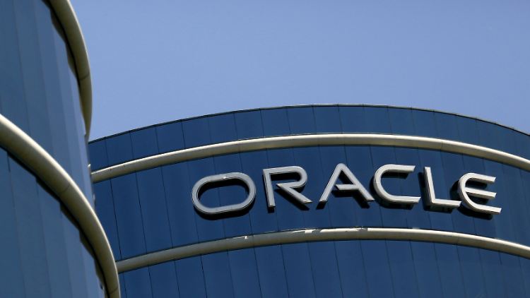 Am Oracle-Campus in Redwood City, Kalifornien.