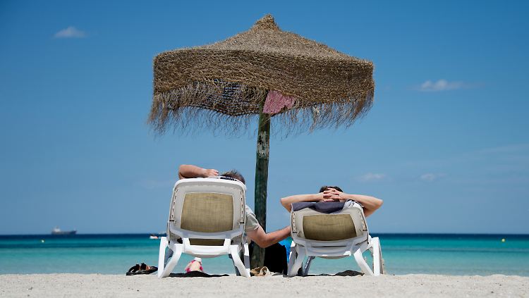 Am Plaja-de-Muro-Strand auf Mallorca