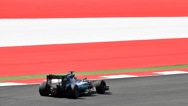 Nico Rosberg auf dem Kurs in Spielberg