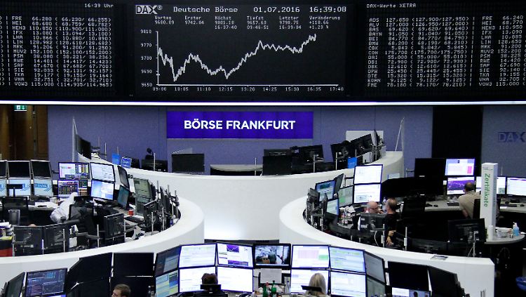 Nach anfänglichen Schwankungen ging es ab Nachmittag kontinuierlich nach oben mit dem Dax.