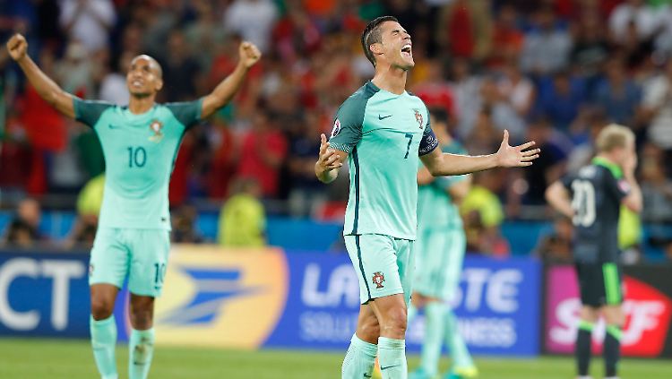 Endspiel, endlich wieder! Cristiano Ronaldo und seine Portugiesen stehen wie 2004 im EM-Finale.
