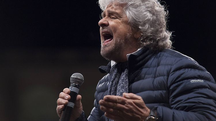 Kabarettist und Parteichef: Die Fünf-Sterne-Bewegung von Beppe Grillo hat in Italien derzeit Oberwasser.