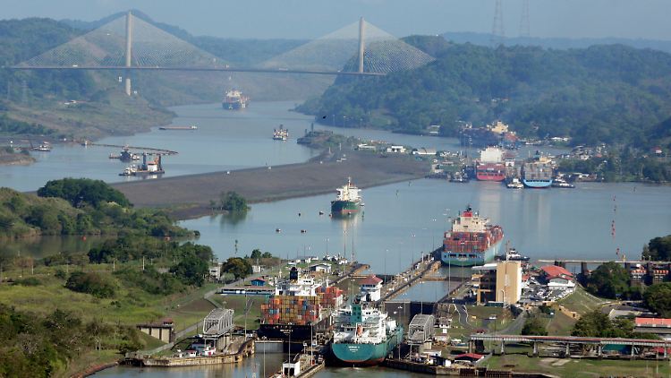 Die Miraflores-Schleuse des Panama-Kanals.